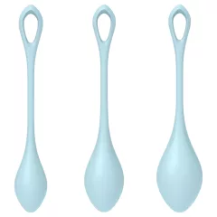 Satisfyer - venušine guličky set - 3 ks - modrá