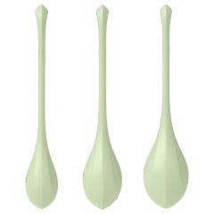 Satisfyer - venušine guľôčky - sada 3 ks - zelené