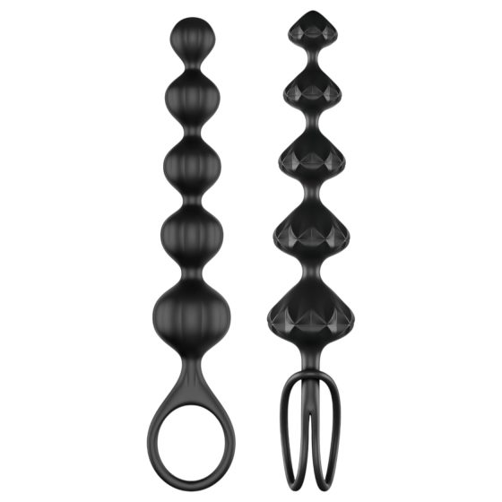 Satisfyer Love Beads - análny perlový set (čierny)