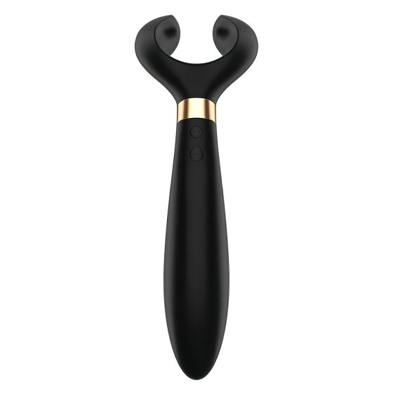 Satisfyer Endless Fun - nabíjateľný, vodotesný párový vibrátor (čierny)