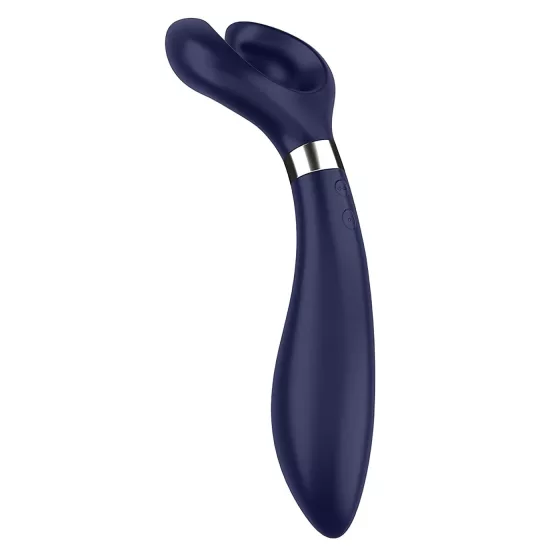 Satisfyer Endless Fun - nabíjateľný vodotesný párový vibrátor - modrý