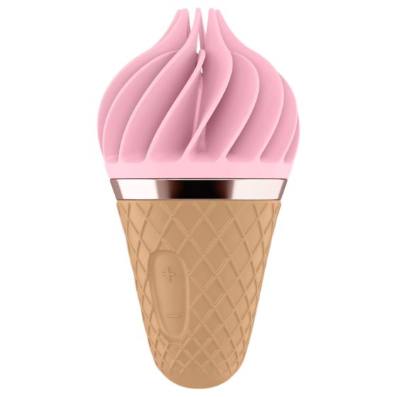 Satisfyer Sweet Treat - nabíjací rotačný vibrátor na klitoris (ružovo-hnedý)