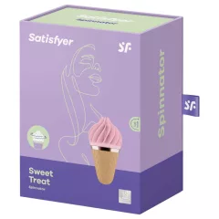   Satisfyer Sweet Treat - akumulátorový, rotačný klitoriálny vibrátor (ružovo-hnedý)