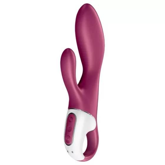 Satisfyer Heated Affair - zahrievací vibrátor s klitoriálnym ramienkom (červený)