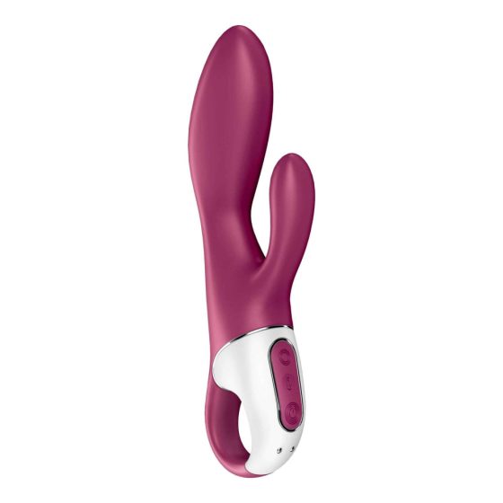 Satisfyer Heated Affair - nabíjací vibrátor s ohrevom a ramenom na klitoris (červený)