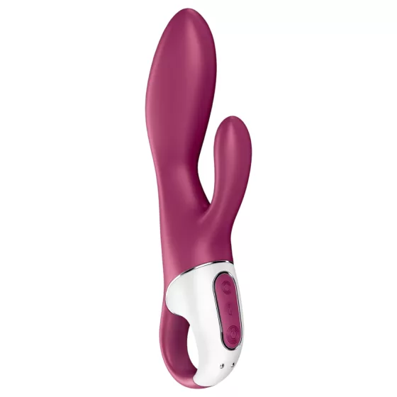 Satisfyer Heated Affair - zahrievací vibrátor s klitoriálnym ramienkom (červený)