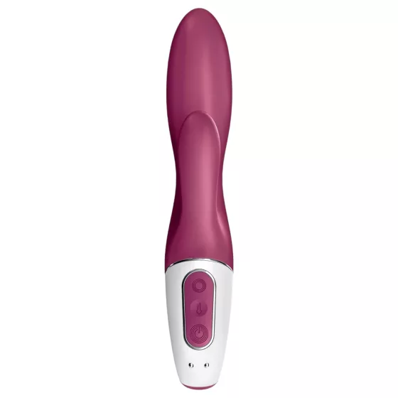 Satisfyer Heated Affair - zahrievací vibrátor s klitoriálnym ramienkom (červený)