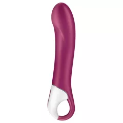   Satisfyer Big Heat - akumulátorový, zohrievací vibrátor na bod G (červený)