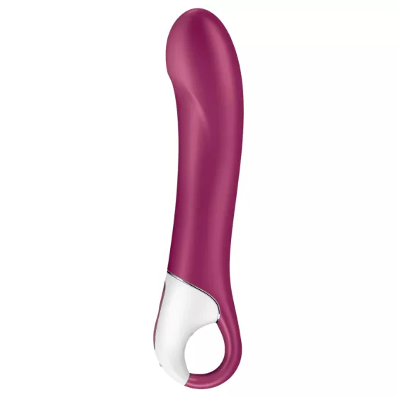 Satisfyer - vibrátor na bod G s ohrievaním a akumulátorom - červený