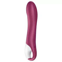  Satisfyer Big Heat - akumulátorový, zohrievací vibrátor na bod G (červený)