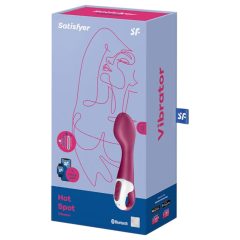   Satisfyer Hot Spot - nabíjateľný, vyhrievací G-bod vibrátor (červený)