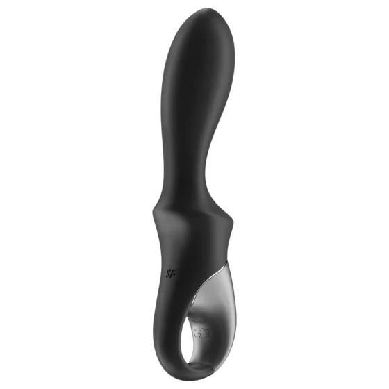 Satisfyer Heat Climax - anál vibrátor s výhrevom - čierny
