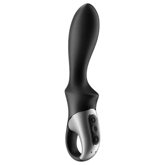 Satisfyer Heat Climax - anál vibrátor s výhrevom - čierny