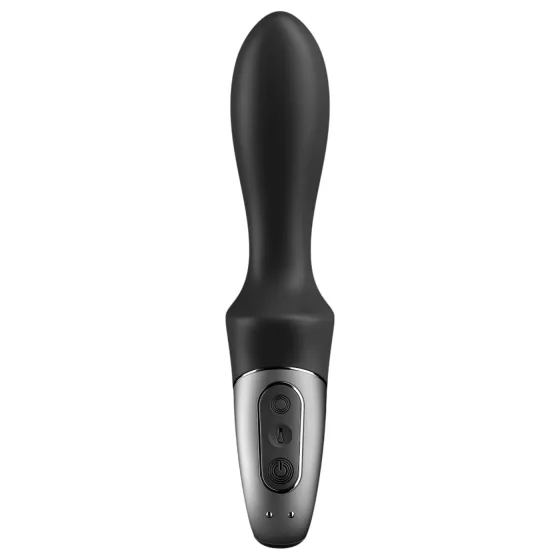Satisfyer Heat Climax - anál vibrátor s výhrevom - čierny