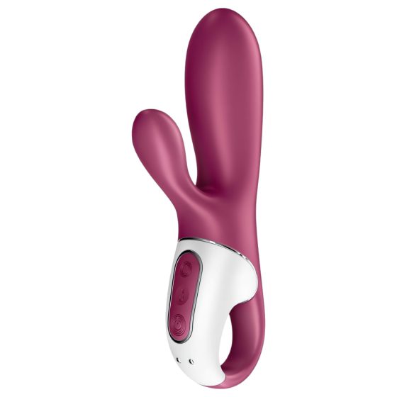 Satisfyer Hot Bunny - inteligentný vibračný stimulátor s ohrevom (červený)