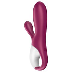   Satisfyer Hot Bunny - inteligentný vibračný stimulátor s ohrevom (červený)