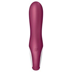   Satisfyer Hot Bunny - inteligentný vibračný stimulátor s ohrevom (červený)