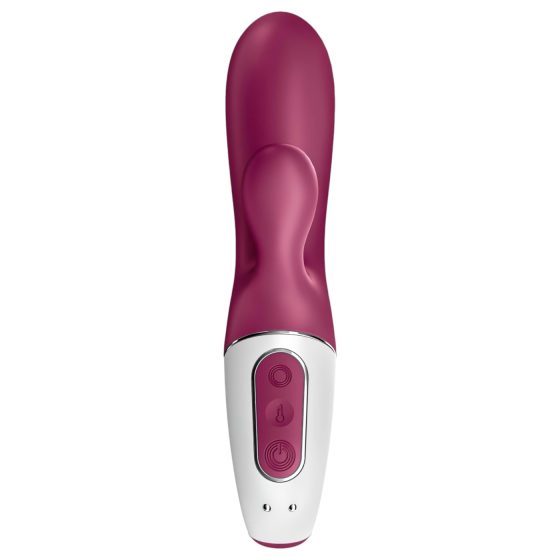 Satisfyer Hot Bunny - inteligentný vibračný stimulátor s ohrevom (červený)
