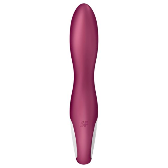 Satisfyer Heated Thrill - vibračný stimulátor s ohrevom - červený