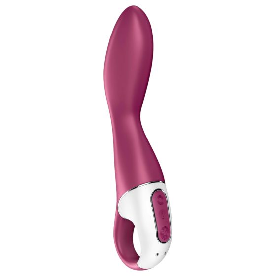 Satisfyer Heated Thrill - vibračný stimulátor s ohrevom - červený