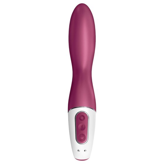 Satisfyer Heated Thrill - vibračný stimulátor s ohrevom - červený