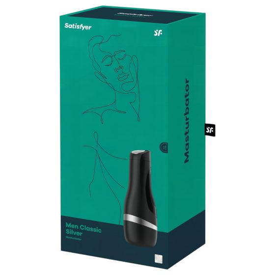 Satisfyer Men Classic - mužský masturbátor - manuálny sací - strieborný