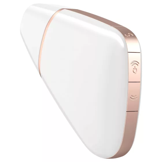 Satisfyer Love Triangle - Aplikáciou ovládaný klitorálny stimulátor s vlnami vzduchu (biely)