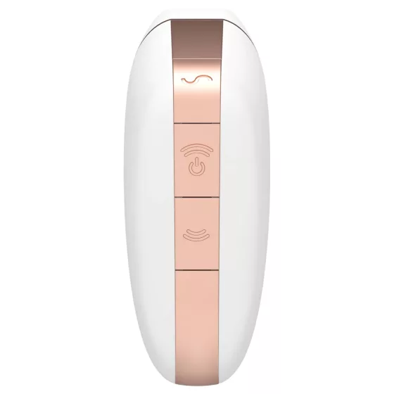 Satisfyer Love Triangle - Aplikáciou ovládaný klitorálny stimulátor s vlnami vzduchu (biely)