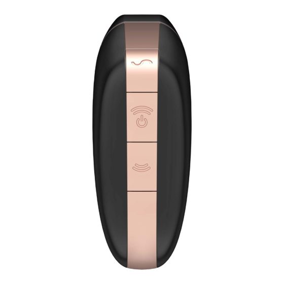 Satisfyer Love Triangle - nabíjací, vodotesný, smart vibrátor a stimulátor na klitoris (čierny)