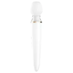   Satisfyer Double Wand-er - masážny vibrátor - smart funkcie - biely