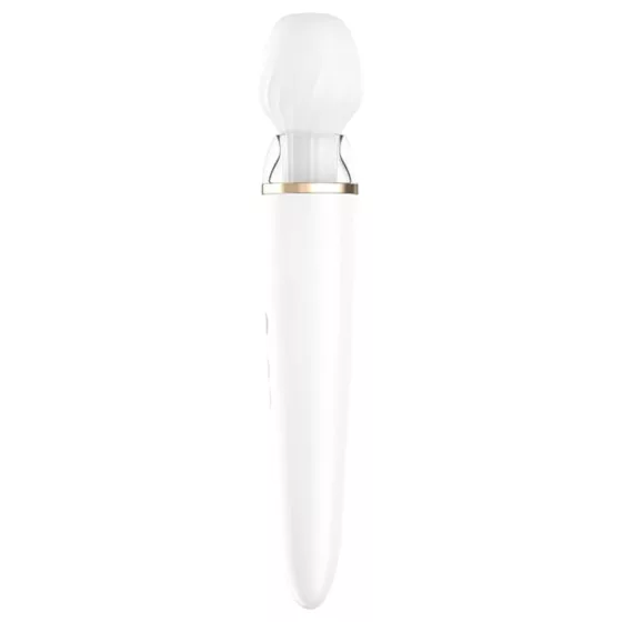 Satisfyer Double Wand-er - masážny vibrátor - smart funkcie - biely