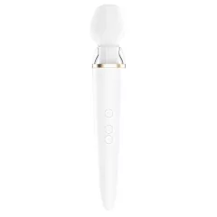   Satisfyer Double Wand-er - masážny vibrátor - smart funkcie - biely