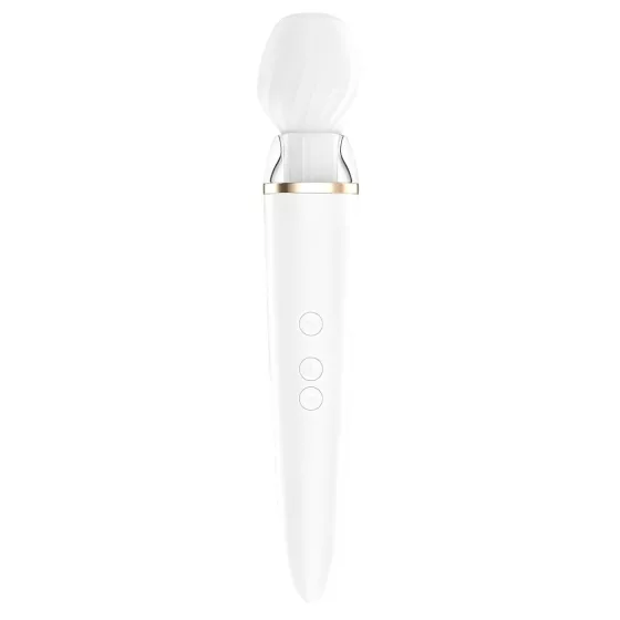 Satisfyer Double Wand-er - masážny vibrátor - smart funkcie - biely