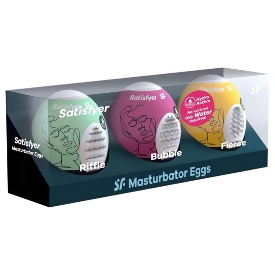 Satisfyer Egg RBF - sada masturbačných vajíčok - 3 ks