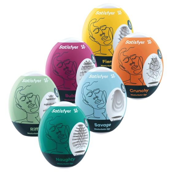 Satisfyer Egg Set - masturbátor vajíčko sada - 6 kusov