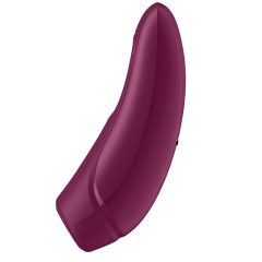   Satisfyer Curvy 1+ - nabíjací, vodotesný smart vibrátor na stimuláciu klitorisu (červená ruža)