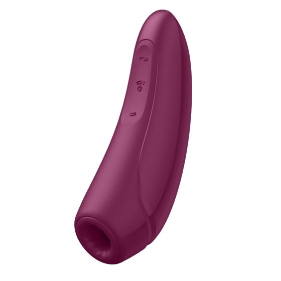 Satisfyer Curvy 1+ - nabíjací, vodotesný smart vibrátor na stimuláciu klitorisu (červená ruža)