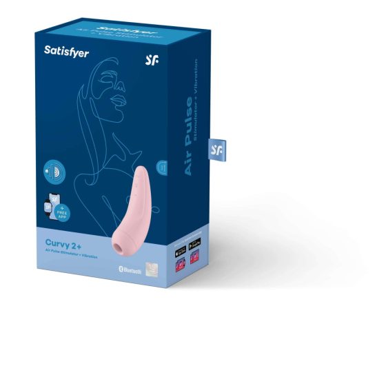 Satisfyer Curvy 2+ -nabíjací vodotesný smart vibrátor a stimulátor klitorisu (ružový)