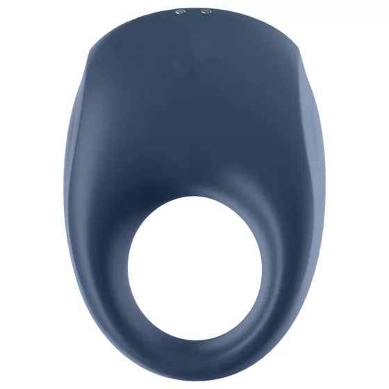 Satisfyer Strong One - vibračný erekčný krúžok pre mužov s ovládaním cez aplikáciu (modrý)