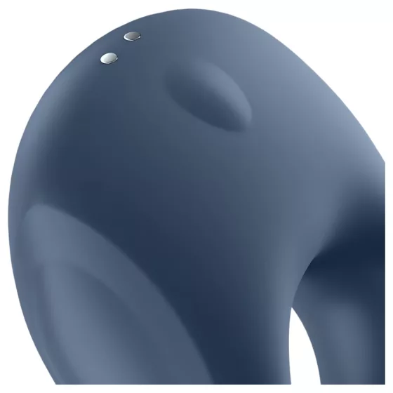 Satisfyer Strong One - vibračný erekčný krúžok pre mužov s ovládaním cez aplikáciu (modrý)