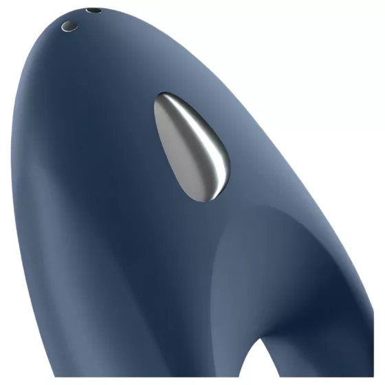Satisfyer Mighty One - Vibračný erekčný krúžok pre mužov s ovládaním cez aplikáciu (modrý)