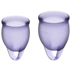   Satisfyer Feel Confident - menštruačný kalíšok set - fialový