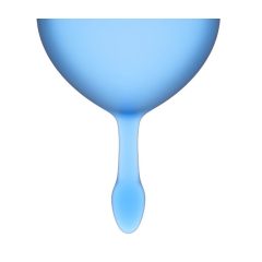   Satisfyer Feel Good - súprava menštruačných kalíškov (modrá) - 2ks