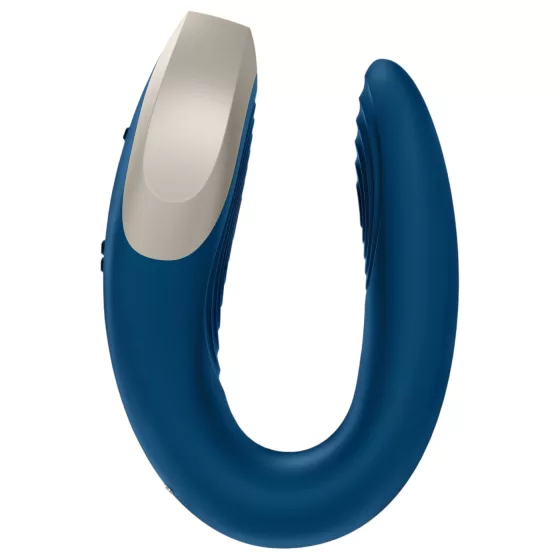 Satisfyer Double Love - párový vibrátor - Bluetooth - modrý
