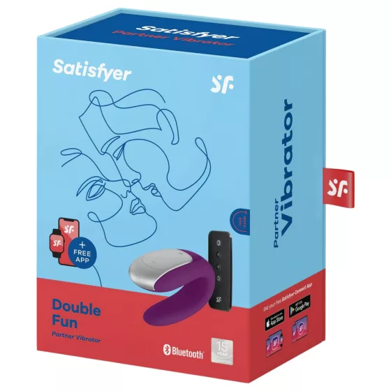 Satisfyer - párový vibrátor - ovládanie cez aplikáciu - fialový