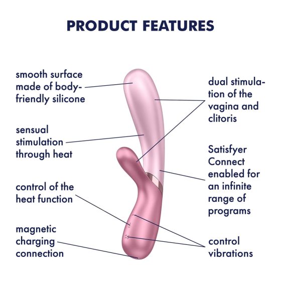 Satisfyer Hot Lover - inteligentný vibrátor (ružový)