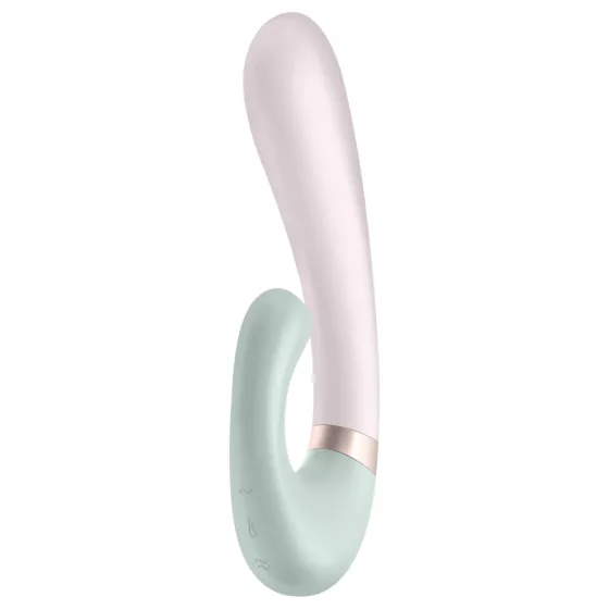 Satisfyer Heat Wave - vibrátor s vyhrievaním a ramenom - mätová