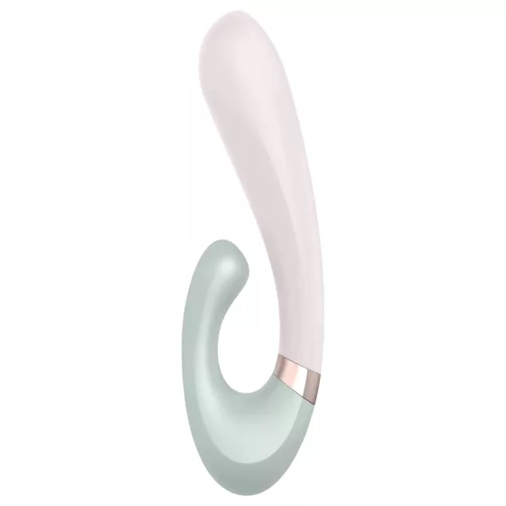 Satisfyer Heat Wave - vibrátor s vyhrievaním a ramenom - mätová
