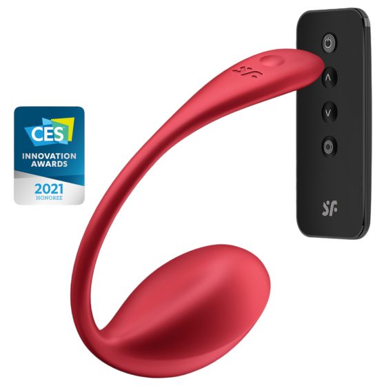 Satisfyer - vibračné vajíčko na diaľkové ovládanie - červené