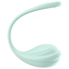   Satisfyer Smooth Petal - nositeľné vibračné vajíčko ovládané aplikáciou (zelené)